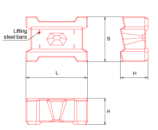 A large-sized surf block[20.0 to 30.0 ton type]
